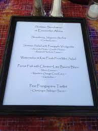 The Menu Compliments Of Chef Nathan Dirnberger Team Summer Salads Fresh Fruit Microgreens