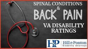 Va Disability Ratings For Back Pain And Spinal Arthritis Hill Ponton P A