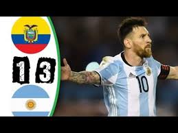 Lionel messi (argentina) left footed shot from the centre of the box to the top left corner. Argentina Vs Ecuador 3 1 Full Goals And Highlights Wc Qualifications 11 10 17 Youtube