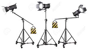 Studio Lighting Stands With Flash And Softbox Isolated On The Stock Photo Picture And Royalty Free Image Image 147663433