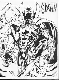 Awesome lines by the talented caananwhite! Spawn Coloring Pages