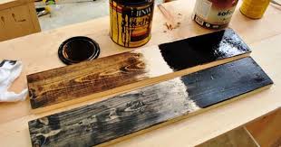 How To Make New Boards Look Rustic Young House Love Used Minwax Wood Finish In Ebony To Make Their New How To Distress Wood Staining Wood Staining Furniture