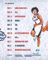 Printable Gonzaga Basketball Schedule