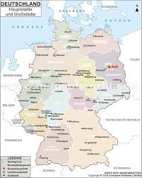 Karte Der Deutschen Hauptstadte Und Grobstadte Landkarte Der Hauptstadte Und Grobstadte Deutschlands Kart Karte Deutschland Landkarte Deutschland Deutschland