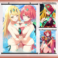Game Xenoblade Chronicles 2 Pyra Mythra Cosplay Cartoon Wall Scroll Roll  Painting Poster Hanging Picture Poster Art Gift - Cosplay Costumes -  AliExpress