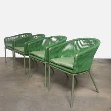 I made a couple of these chairs, but think i may have made a mistake of using pressure treated lumber (i bought pt bc of someone's suggestion since these will be outdoors) based on some reading i did after the. Lebello Chair 7 Outdoor Dining Chairs Set Of 4 Green Rope Frame Modern Resale