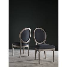 Lark Manor Anaya Linen Upholstered King Louis Back Side Chair Reviews Wayfair In 2020 Dining Chairs Woven Dining Chairs Dining Chair Set