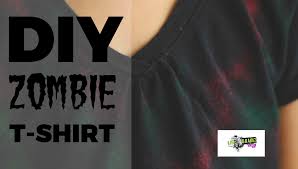 See more ideas about halloween decorations, diy halloween decorations, halloween diy. 10 Minute Diy Airbrush Zombie T Shirt Make And Takes