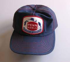 Vtg Snapback Trucker Mesh Hat Penn Reels Saltwater Deep Sea Fishing Patch Usa Fishing Truckerhat Penn Reels Mesh Hat Sea Fishing