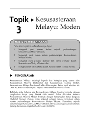 Kesusastaan melayu klasik sebelum dipengaruhi oleh sastra daerah dan sastra asing, disebut dengan kesusastraan masa purba. Bmm3163 Tajuk 3