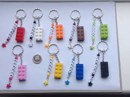 Handmade Personalised Any Name Keyring Bag Tag Made With Lego Brick Lego Jewelry Lego Gifts Keyring Craft