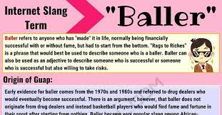 Baller Meaning What Does The Interesting Term Baller Mean 7esl Adjectives To Describe Someone Other Ways To Say Slang Words