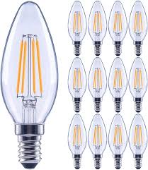 Ecosmart 60 Watt Equivalent Led E12 Candelabra Dimmable Light Bulb 12 Pack