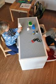 20 Ways To Hack Tweak Repurpose Reimagine Ikea S Trofast Lego Table Lego Room Lego Table Diy