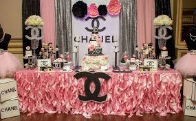 Elegant 50th Birthday Ideas For Women Chanel Birthday Party Ideas Photo 73 Of 112 Catch My Party Chanel Party Chanel Birthday Party Coco Chanel Party