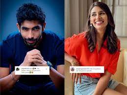 Jasprit bumrah picked up four wickets for 46 runs, mohammed shami had 3/28, while shardul thakur bagged 2/41 as england collapsed for just 183. Bumrah Wife Sanjana New Photo Waiting For Jasprit Bumrah S Comment Fans Give Special Mention To Indian Pacer On Sanjana Ganesan S New Post Ipl 2021 News