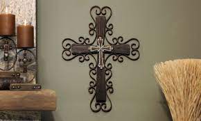 Decorative Wooden Crosses Metal Painted Wooden Wall Cross Gifts Home Decor Western Cross Cross Wall Decor Crosses Decor Wall Crosses