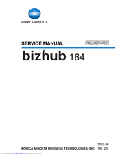 Download the latest drivers, manuals and software for your konica minolta device. Konica Minolta Bizhub 164 Manuals Manualslib