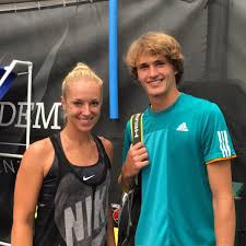 Maybe you would like to learn more about one of these? Two Of Germany S Best Sabine Lisicki And Alexander Zverev Catching Up On Campus Today Imgfam From Img Acad Alexander Zverev Tennis Champion Soccer Tennis