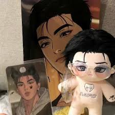 Korean Anime BL Manhwa JINX:Kim Dan Joo Jaekyung Soft Cotton Plush Toy Doll  20cm a6950