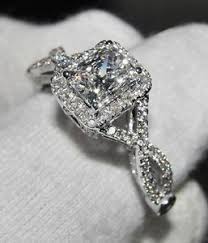 Buy Halo Diamond Engagement Rings Luxury Wedding Rings Gemstone Engagement Rings Womens Engagement Rings