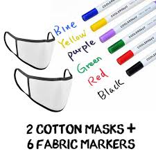 Masksbyu Customize Your Own Mask Kit In 2020 Fabric Markers Markers Set Marker Bleeding