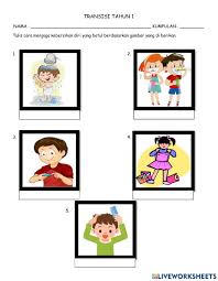 Terangkan kepentingan menjaga kebersihan diri. Latihan Saya Pentingkan Kebersihan Worksheet