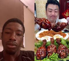 #duet with @happyfood09 he ate the chicken in one bit #fyp #titkokviral  #likeandcommment #slowdowneating #fypシ #fypage