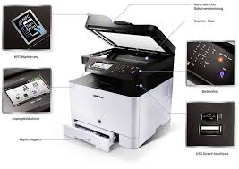 Just how to get the samsung c1860 software? Samsung Xpress C1860fw Colour Laser Multifunction Printer A4 Printer Scanner Copier Fax Lan Wi Fi Nfc Adf Conrad Com