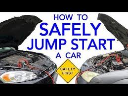 Take out your jumper cables. How To Safely Jump Start A Vehicle With A Dead Battery The Correct Way To Hook Up Jumper Cables Youtube Jump A Car Battery Dead Battery Jumper Cables