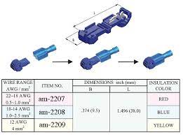 Tap connectors are not an essential item for the preservation of the. 14 16 Awg Blue T Tap Connector Andymark Inc
