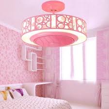 A very cute room with beddings of tiny floral prints and pink paper pink butterfly nursery. Bladeless Led Kids Room Ceiling Fan With Light In Blue Pink Takeluckhome Com