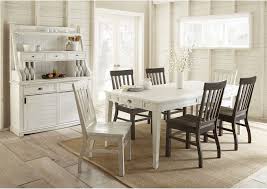Choose furniture for your dining room that will match your personality, and will seem warm and inviting to friends and family. Cayla Two Tone Rectangular Dining Set W 6 Chairs 2 White 4 Dark Oak Ivan Smith Furniture