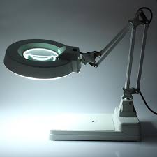 Buy Desktop Magnifier Lamp Electronic Magnifying Glass 220v 22w Crea Diem Com