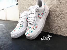 Copy Of Nike Air Force 1 Customs Af1 Custom Air Force Ones All White Floral Design Nike Custom Cute And Trendy D Air Force Shoes Nike Air Custom Nike Shoes