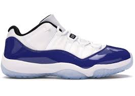 Jordan 11 Retro Low White Concord W In 2020 Jordan Retro 11 Blue Jordan 11 Low Blue Jordan 11