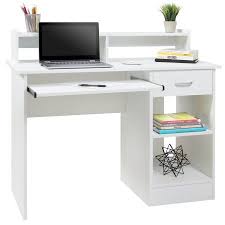 Best Choice Products Commercial Home Computer Laptop Work Station Desk Table W Removable Shelf Divider Open Back For Home College Office White Walmart C White Computer Desk Home Office Furniture
