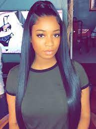 Long Sleek Black Wrap Ponytail Black Ponytail Hairstyles Weave Ponytail Hairstyles Ponytail Hairstyles