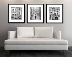 Black And White Framed Wall Art Set Venice Wall Art Set Of 3 Prints Italy Black And White Etsy City Prints Black And White Black And White City