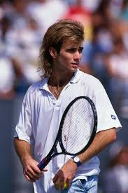 Bringing back the '80s mullet. The Best Hair In Men S Tennis Andre Agassi John Mcenroe And More Vogue