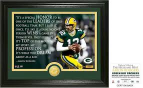 It's about preparation, and the more prepared i am, the less pressure i feel and the more confident i am. Packers Green Bay Packers Aaron Rodgers Quote Bronze Coin Photo Mint