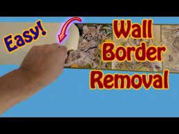 The Easy Way To Remove Wall Border Wallpaper Border Removal The Easy Way Youtube Remove Wall How To Remove Wall Borders