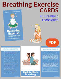 Breathing Exercise Cards For Kids Yoga For Kids Card Workout Breathing Exercises