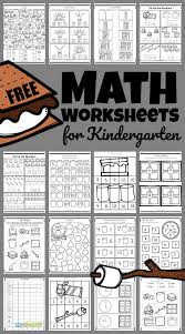 free smores camping worksheets for kindergarten summer math