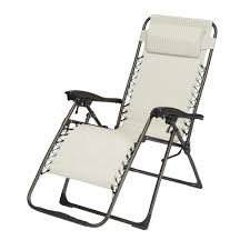 For easy stacking and storage, this gravity chair can be folded into one third. Hdg Outdoor Zero Gravity Chair In Beige And Brown The Home Depot Canada