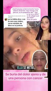Respuesta a @ines estrada @•𝐀𝐬𝐡𝐥𝐲 𝐀𝐰𝐚𝐲𝐬• burlándose con  anterioridad de el sufrimiento ajeno y de una persona con cancer. #ashley  #burla #burlas #inaceptable #malapersona #cancer #enfermo #enfermos ...