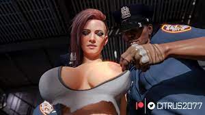 Cyberpunk 2077 Female V gets visited by two cops – Citrus2077 - Comics Army