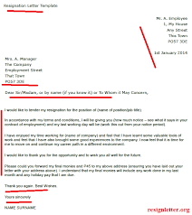 As far as those are business letters templates, you may indicate. Example Resignation Letter Template Resignletter Org