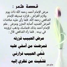 مرض الإمام أحمد ذات يوم و لازم الفراش فزاره صديقه الإمام الشافعي فلما رأي الشافعي أحمد عليه علامات المرض الشديد اصابه الحزن فمرض الشافعي أيضا فلما علم الإمام أح