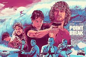 Keanu reeves reveals how important the 1991 action classic point break is to him, while discussing kathryn bigelow and patrick swayze's contributions. Point Break Poster By James Fosdike Point Break Poster Point Break Movie Point Break